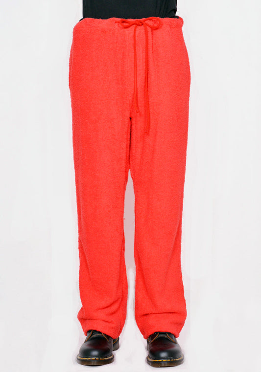 BLESS N°75 3112 C5210 BATHROBE JOGGER TERRYCLOTH RED