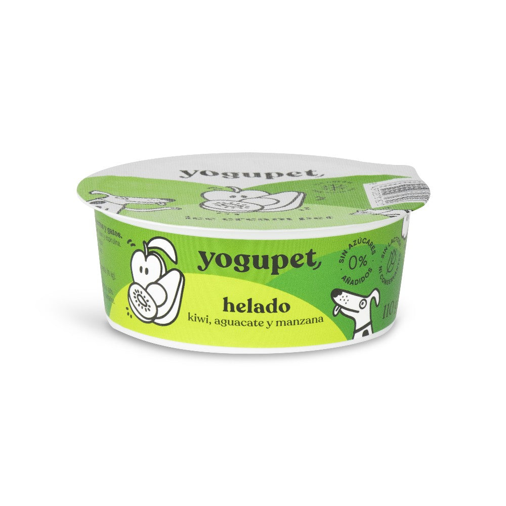 Yogupet Helado Frutos Verdes Pack de 4 tarrinas de 110g