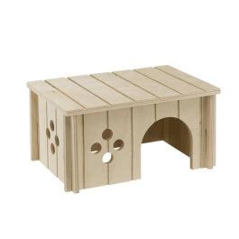 Ferplast Caseta de Madera para Roedores Madera Natural