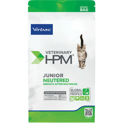 Virbac HPM Junior Neutered Cat Dry Food 1.5Kg