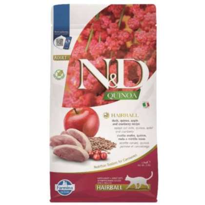 Farmina N&amp;D Quinoa Hairball Duck Dry Food 300gr