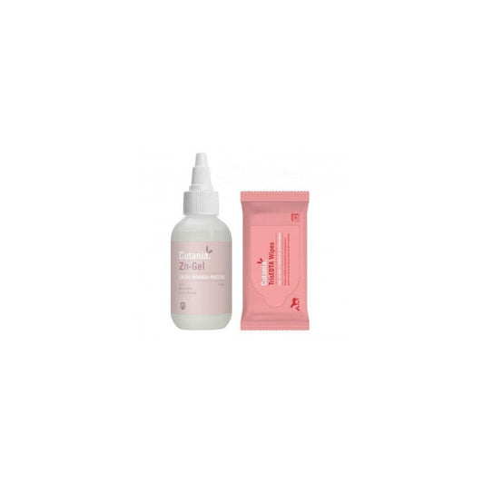 Vetnova Cutania Zn Clean + Protect Pack 24 toallitas + 30ml