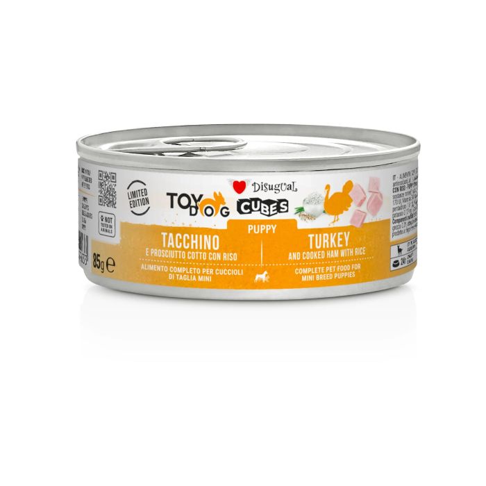 Disugual Cubes Cubos de Carne para Cachorros Pavo y Jamón 12 ud