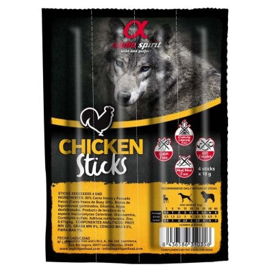 Alpha Spirit Barritas de Pollo Snack Da Masticare 300g