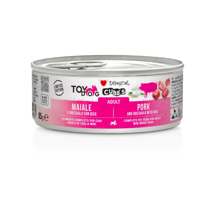 Disugual Cubes Perro Adulto Cerdo y Arroz Pack 12x85g