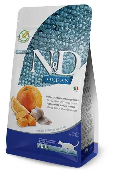 Farmina Nd Cat Ocean Pumpkin Arenque Comida Seca 5kg
