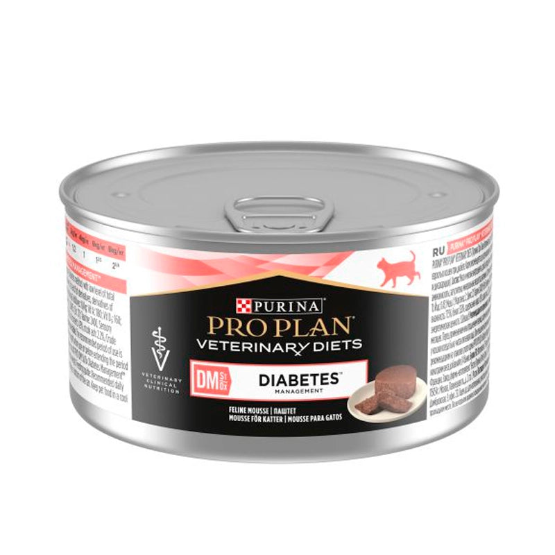 Purina Pro Plan Vet Feline DM Diabetes Alimento Húmedo para Gatos 24 ud
