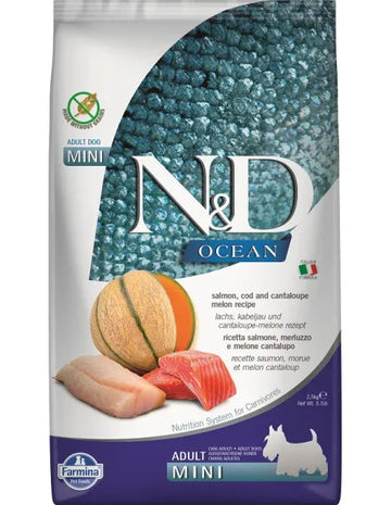 Farmina N&D OCEAN Piensos Secos para Perros Adultos con Salmón y Bacalao 7kg