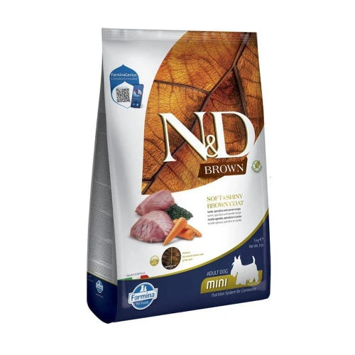 Farmina Nd Brown Dog Lamb Spirulina Mini Bag 5Kg