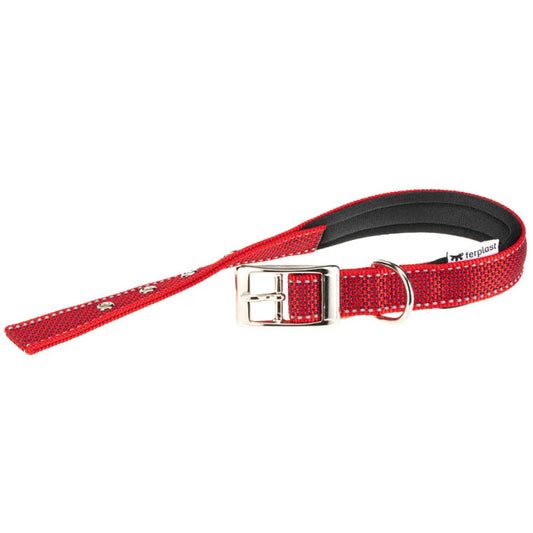 Ferplast Daytona Deluxe Collar de Perro Rojo 37-45cm 90g