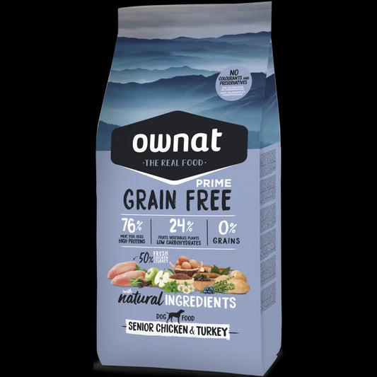 Ownat Prime Canine Senior Grain-Free Chicken Turkey 12kg