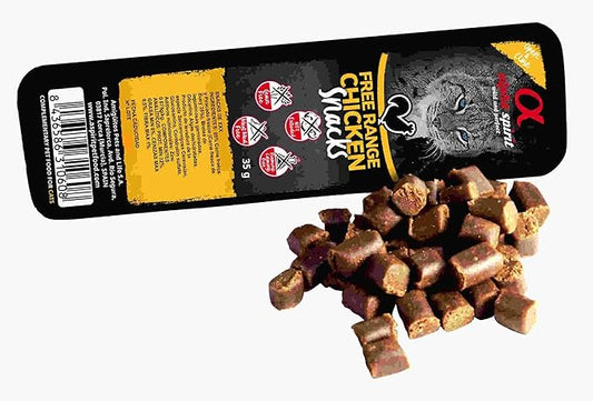 Alpha Spirit Snack Ave Corral Premium para Gatos 16 ud