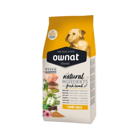 Ownat Classic Canine Adult Lamb Rice Food 12kg