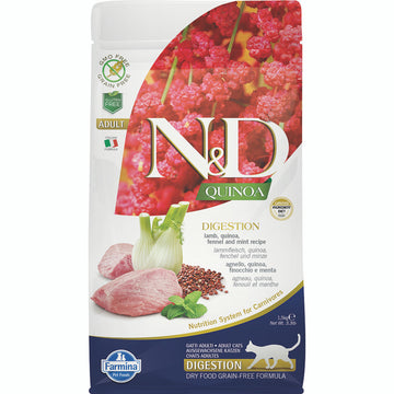 Farmina N&D Cat Quinoa Digestion Cordero Comida Seca 1,5Kg
