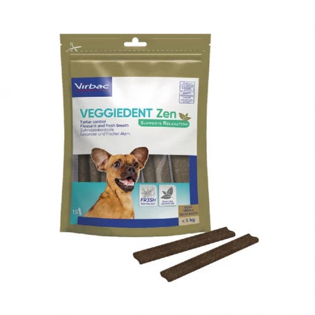 Virbac Veggiedent Zen XS Barritas masticables 15 ud