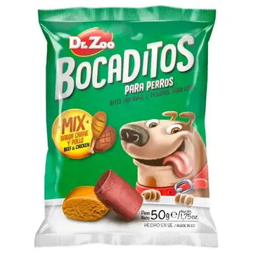 Drzoo Bocaditos Semi-Húmedos Sabor Carne y Pollo 50g
