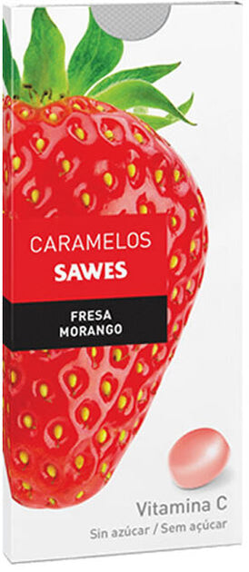 Sawes Caramelos Fresa Sin Azúcar 22g