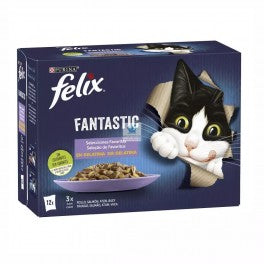 Purina Felix Feline Fantastic Wet Cat Food 48 sachets of 85g