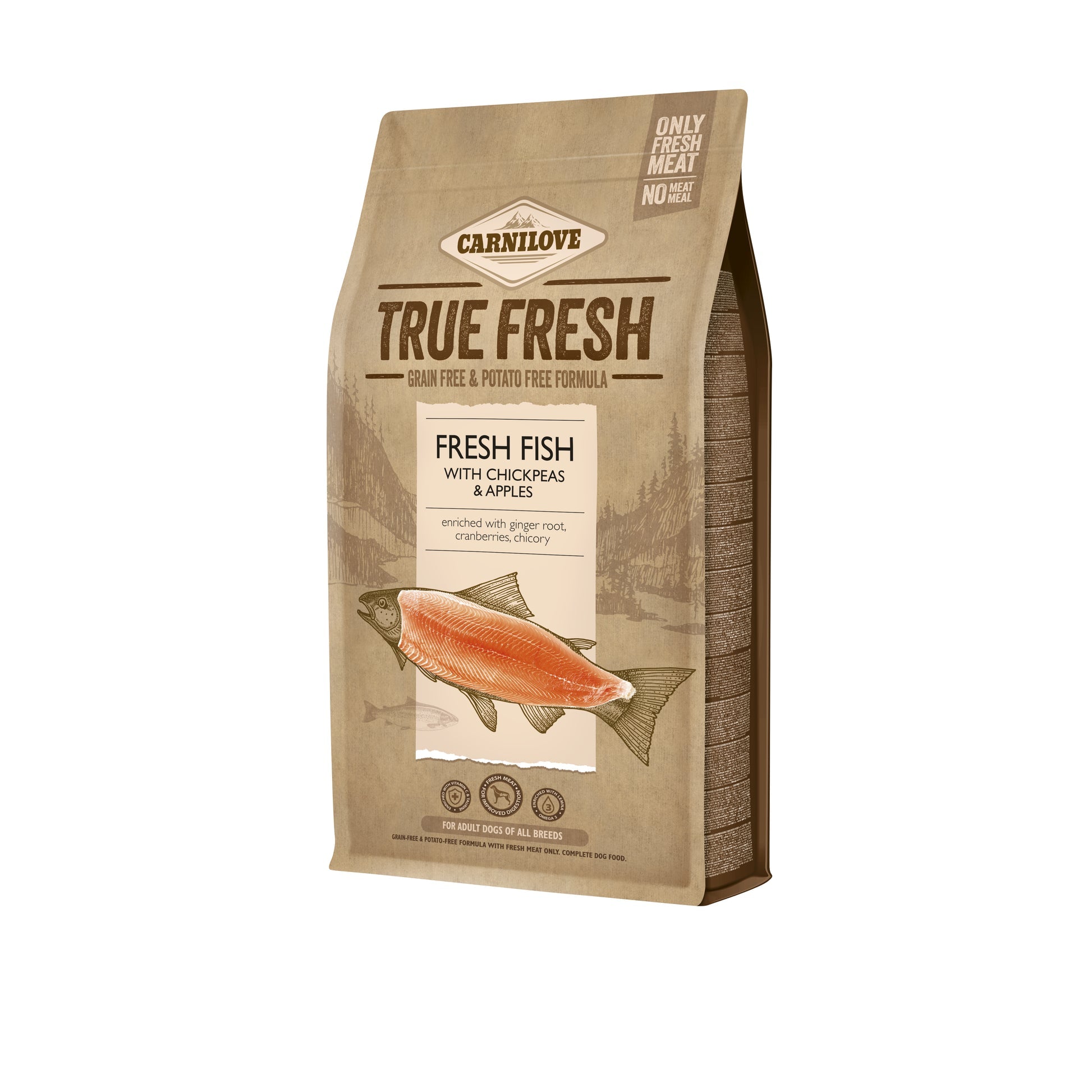 Carnilove True Fresh Pescado Comida Seca para Perros Adultos 1.4kg