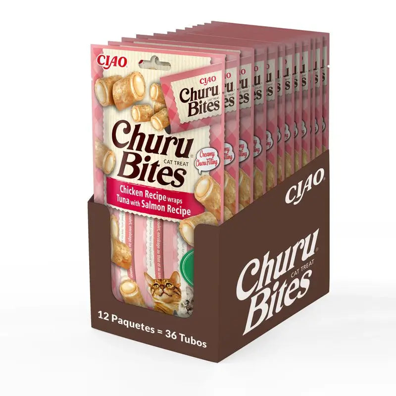 Churu Cat Bites Atún con Salmón Snack 3 x 30g