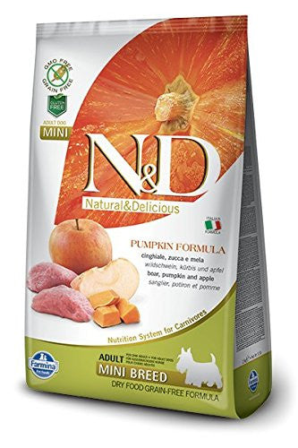 Farmina N&amp;D Dog Pumpkin Mini Wild Boar Dry Food 2.5Kg
