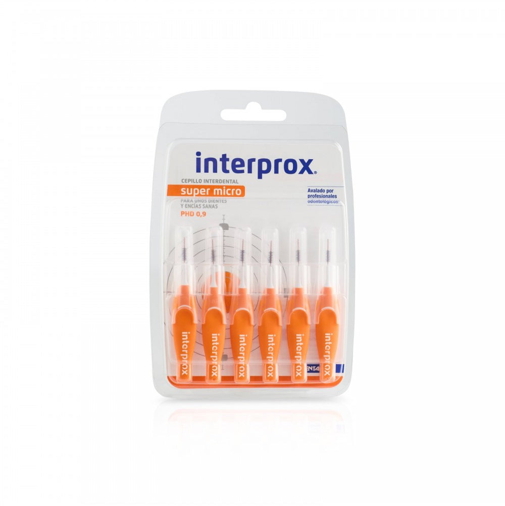 INTERPROX Cepillo Interproximal Recto Super Micro 0.9 x6uds