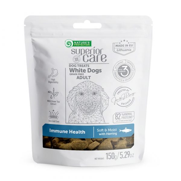 Natures Protection Sc White Dog Adult Snack Trozos Arenque 150g
