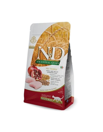 Farmina N&amp;D Ancestral Grain Chicken Food for Sterilized Adult Cats 300g
