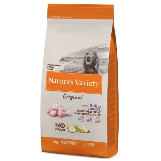 Nature's Variety Pavo Pienso para Perros Adultos Medium 12kg