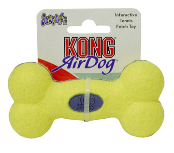 Kong Airdog Squeaker Bone Juguete de Recuperación Amarillo 150g
