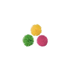 Ferplast PA 5402 Juguetes para Gatos - Pelotas de Goma 3 ud