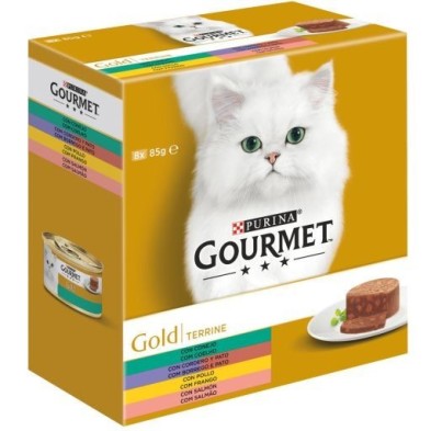 Purina Gourmet Gold Multi Terrine Assortment 8x85g