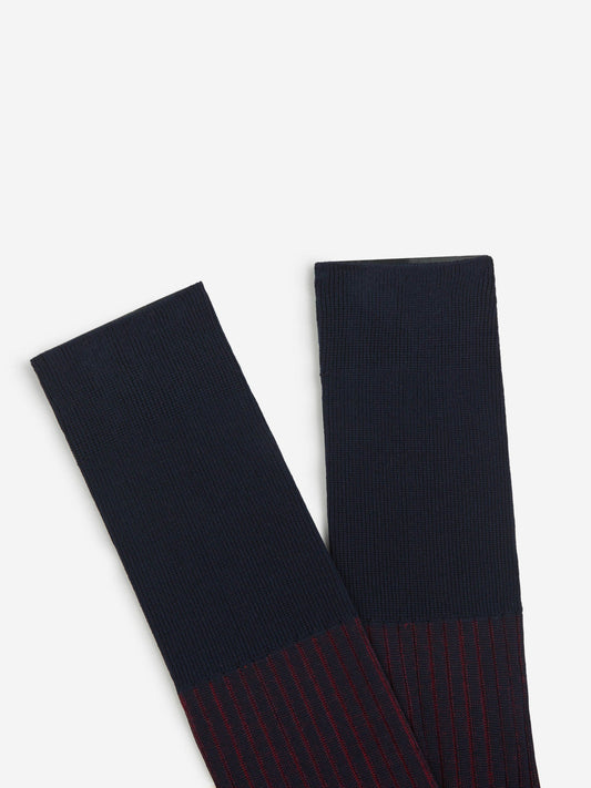 Calcetines Canalé Dos Tonos