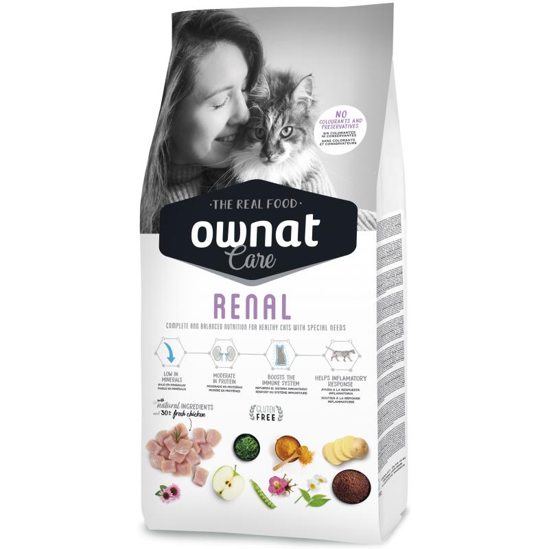 Ownat Care Renal Gato Alimento Seco 3Kg