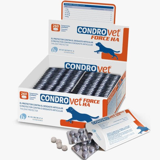 Bioiberica Condrovet Force HA Complemento Alimenticio 500 comprimidos