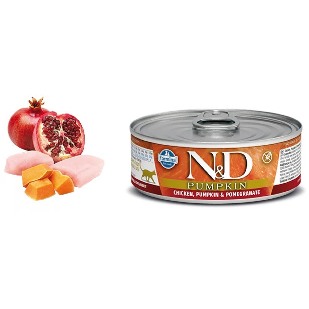 Farmina N&D Cat Natural Meat Duo Menu Comida enlatada para gatos 6 latas de 70g