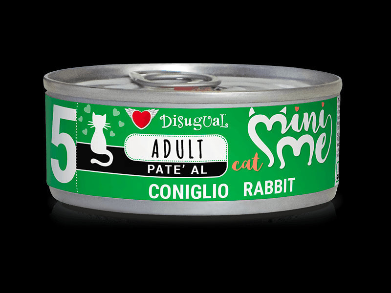 Disugual Mini-Me Conejo Comida para Gatos 12x85g