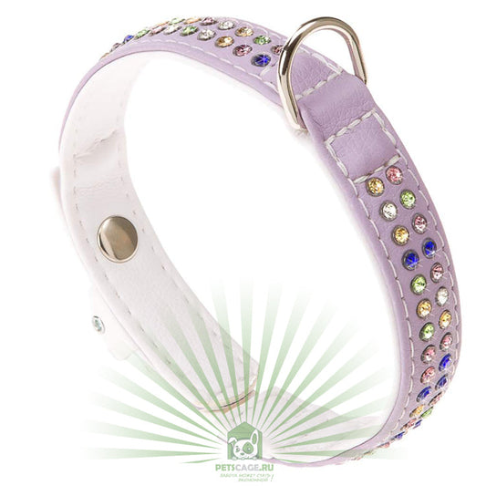 Ferplast Collar Lux C15 Collar Lila/Blanco 0.04kg