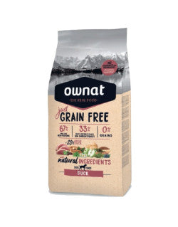 Ownat Just Canine Adult Grain Free Duck Plastic Bag 14kg