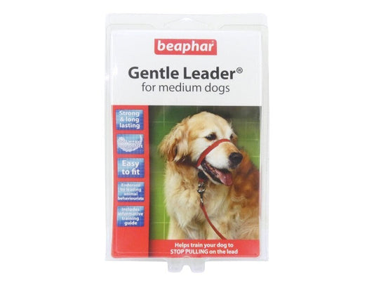 Beaphar Gentle Leader Collar de Adiestramiento M, 1 collar + 1 guía