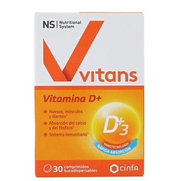 Nutritional System Vitans Vitamina D+ Cápsulas 30 uds