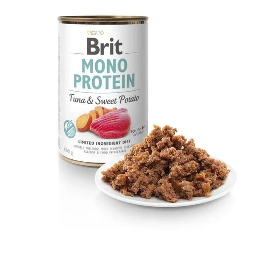 Brit Mono Protein Tuna and Sweet Potato Wet Dog Food 6 x 400g