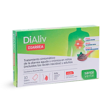 Santé Verte Dialiv Diarrea Complemento Alimenticio en Sobres 10 ud