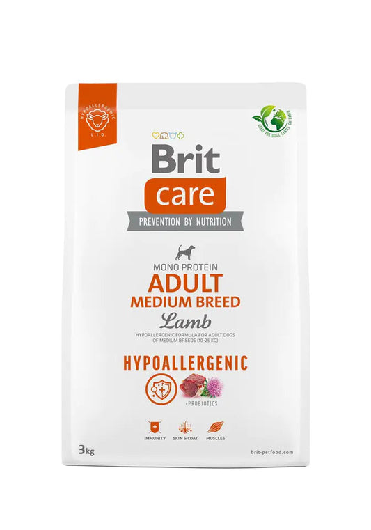 Brit Care Adult Medium Breed Lamb Dry Food 3Kg