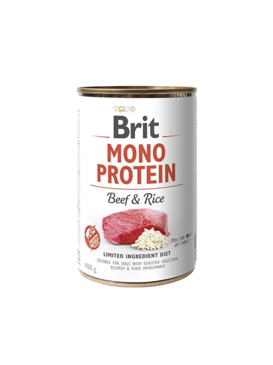 Brit Mono Protein Beef Wet Food Pack of 6 x 400g cans