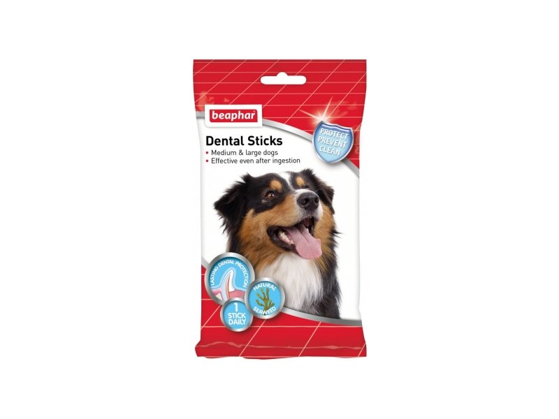 Beaphar Dental Sticks Perro Mediano y Grande Masticables 7 uds