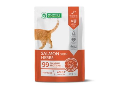 Natures Protection Cat Lifestyle Gf Esteriliz Salmón & Krill Alimento Seco 1,5Kgr