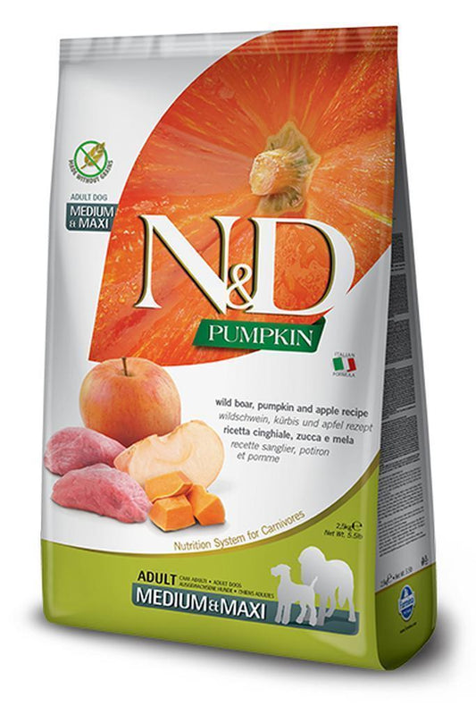 Farmina N&amp;D Wild Boar, Pumpkin and Apple Mini Dog Food 7kg