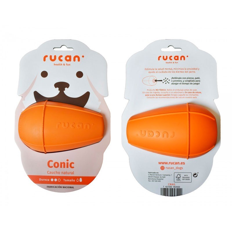 Rucan CONIC Juguete Canino Naranja 295g