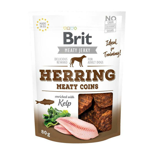 Brit Jerky Snack Monedas de Arenque 80g
